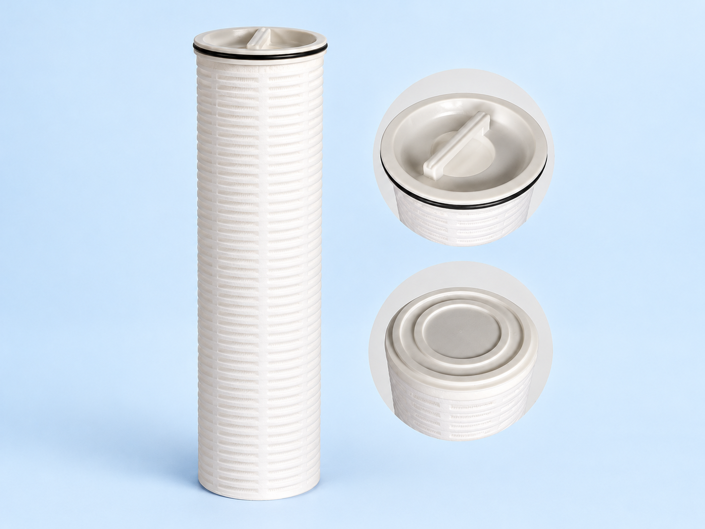 卧式大流量过滤器画册参考滤芯展示图
